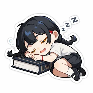 睡着
