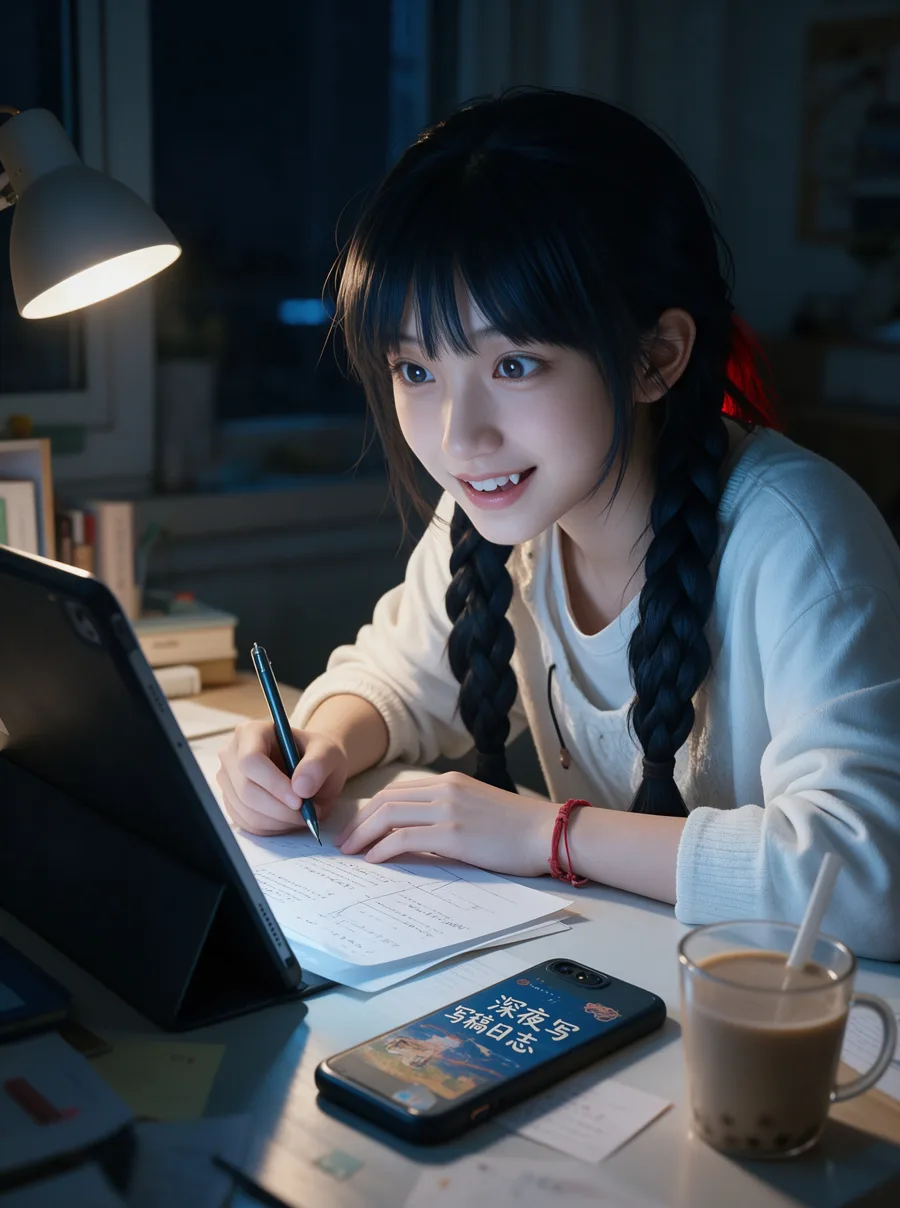 深夜赶稿